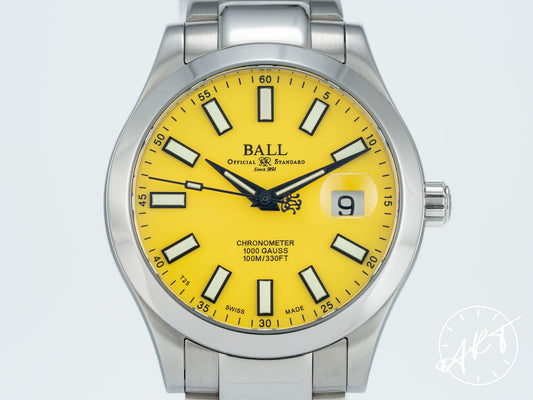 Ball Engineer III Marvelight Chronometer Yellow Dial SS 100 Pcs Ltd Watch BP