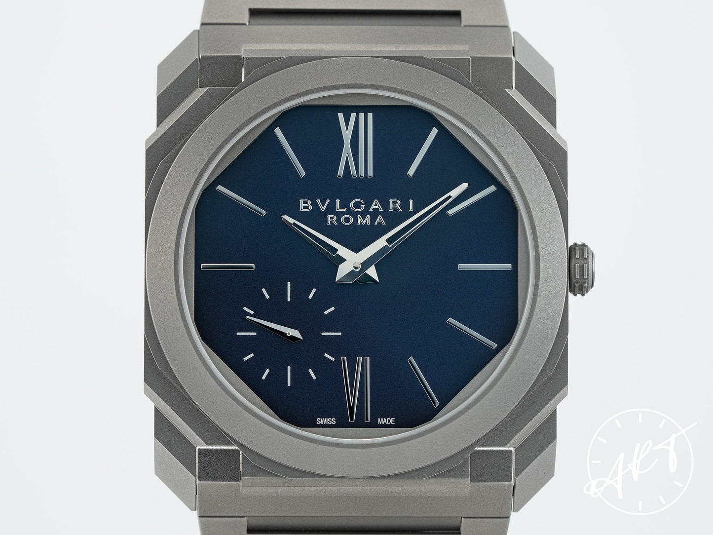 Bvlgari Octo Finissimo Blue Dial Titanium Kamine Kobe 30 Pcs Ltd Watch 103766 BP