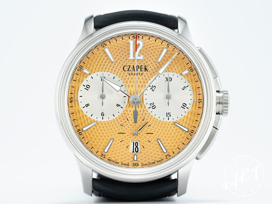 Czapek Faubourg de Cracovie Chrono Salmon Dial SS COHO 18 Pcs Ltd Watch BP