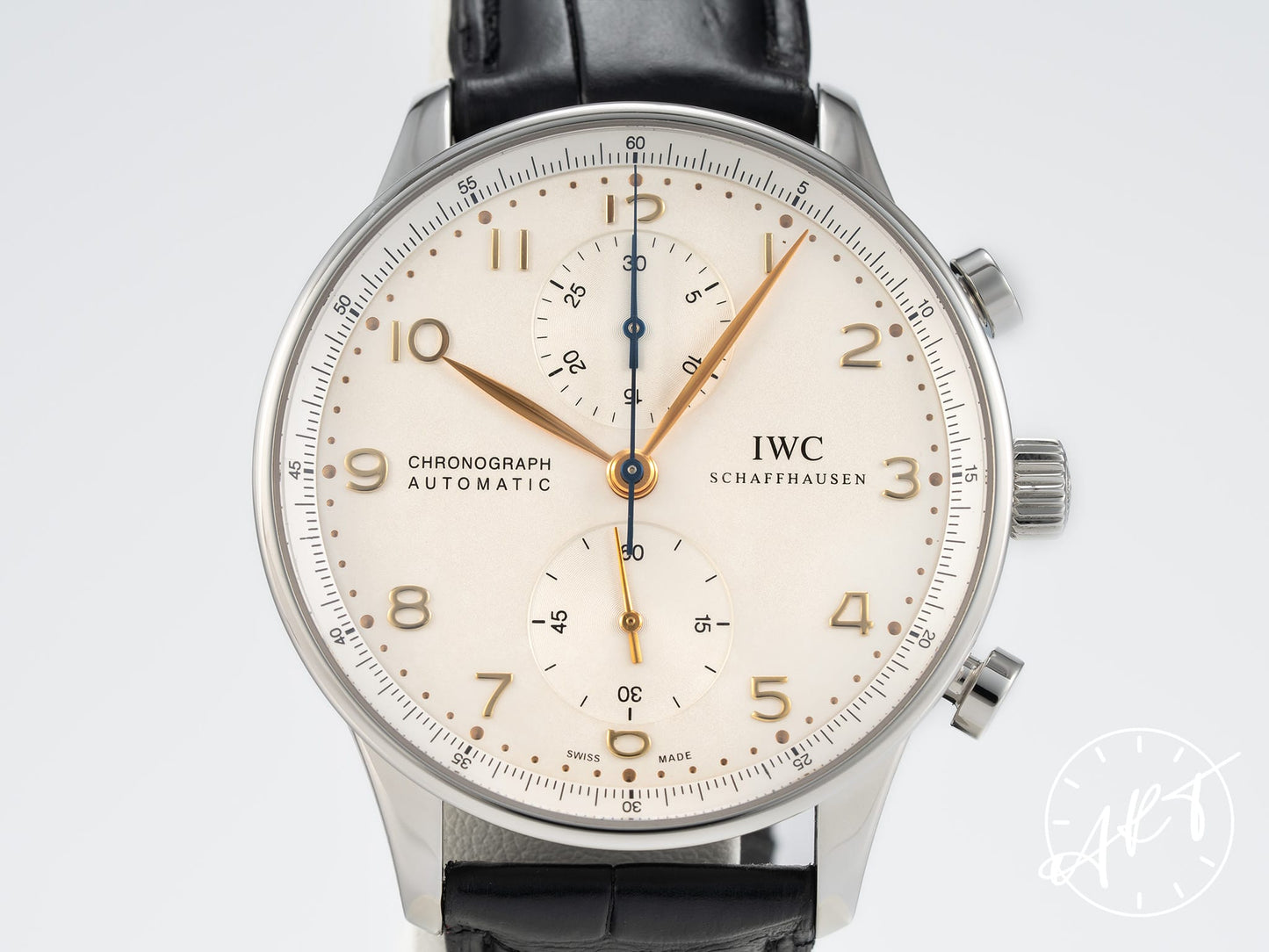 IWC Portuguese Chronograph Silver Dial Stainless Steel Automatic Watch IW371445