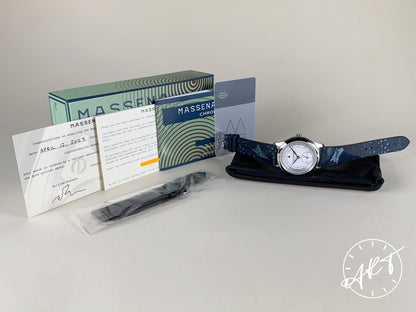 NEW Massena LAB x Raúl Pagès Magraph White Dial SS Manual 99 Pcs Ltd Watch w/ BP