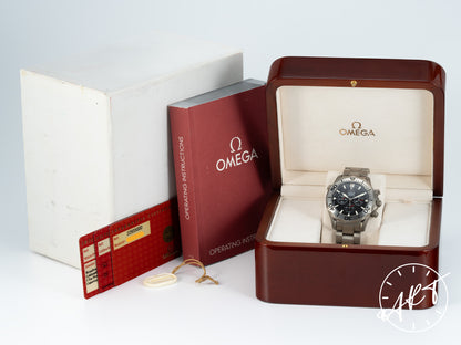 NEW Omega Seamaster 300M Chrono Black Dial Titanium America's Cup SE Diver Watch 2293.50.00 BP