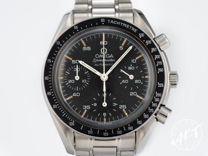 Omega Speedmaster Chronograph Black Dial SS Auto Reduced Pilot Watch 3510.50.00