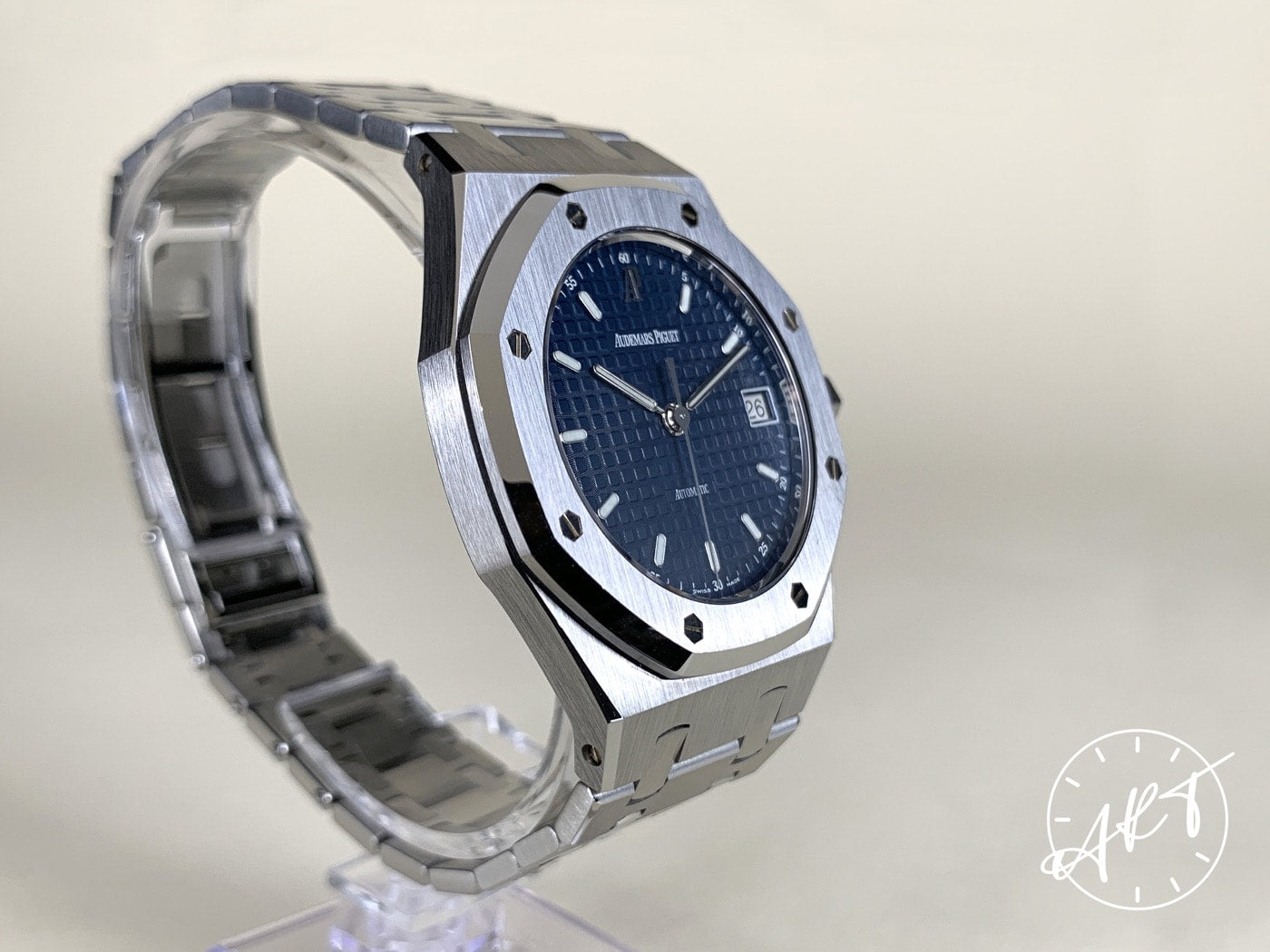 Audemars Piguet Royal Oak Blue Dial Stainless Steel Auto Watch 14790ST w/ B&P