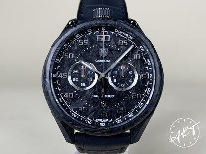 Tag Heuer Carrera Cal 1887 Chrono Carbon Matrix Dial Black Carbon Matrix Watch CAR2C90 BP