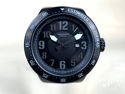 Hamilton Khaki Field Base Jump Black Dial Titanium Auto Watch H79785333 w/ B&P