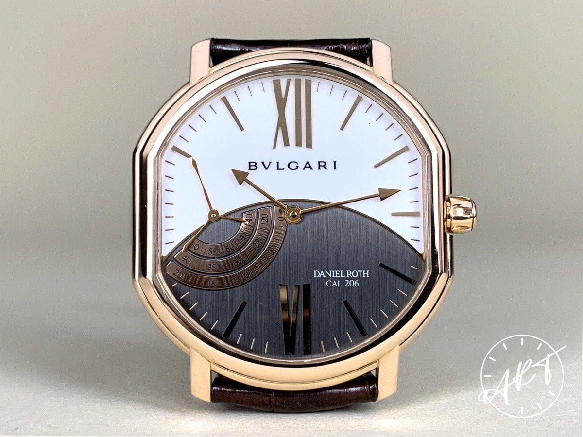 Bvlgari Daniel Roth Gray & White Dial 18K Gold Manual Wind Watch w/ Box & Paper