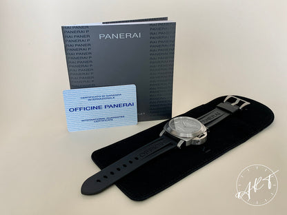 Panerai PAM 177 Luminor Marina Black Dial Titanio Diver Watch PAM00177 w/ Paper