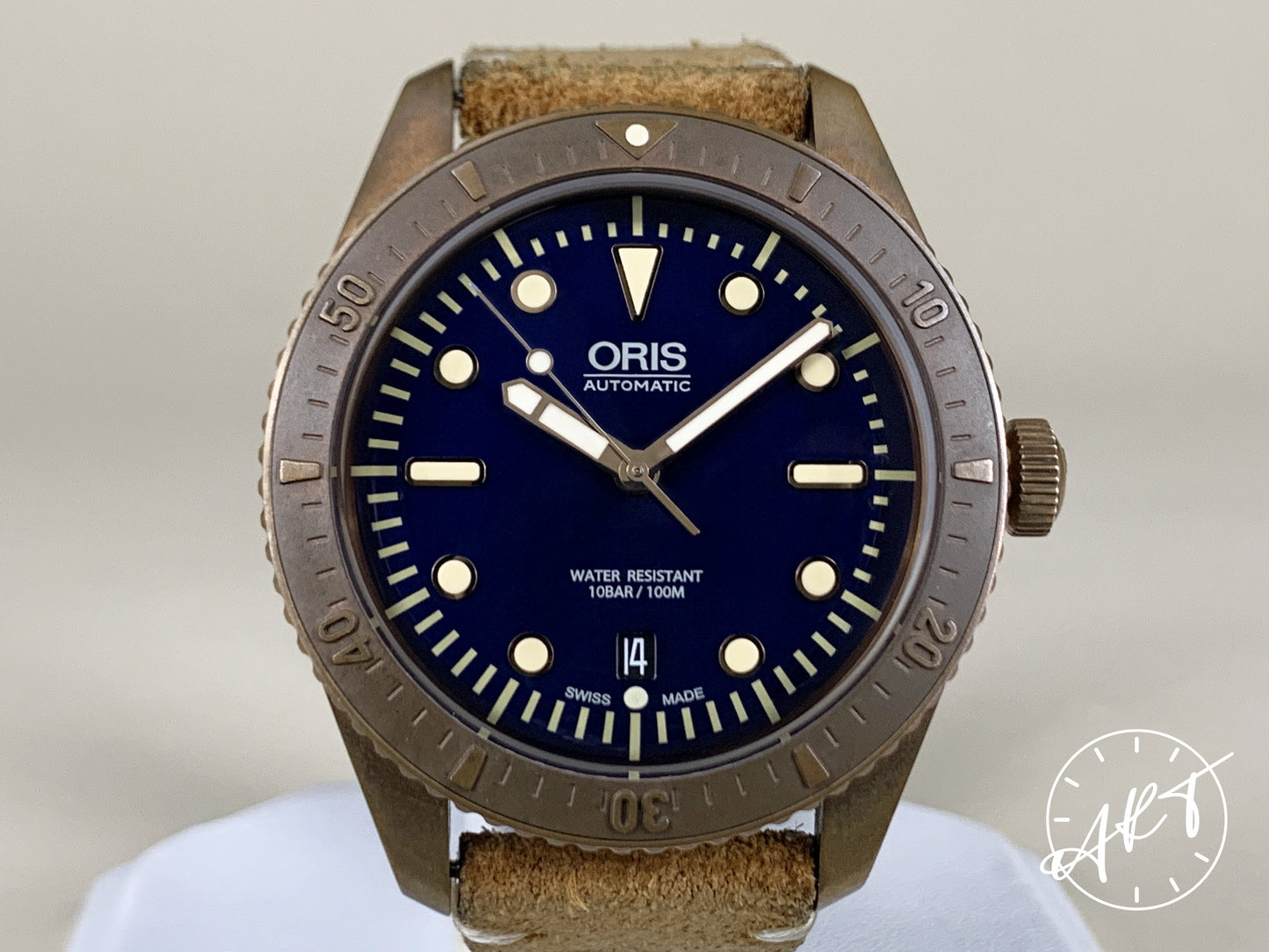 Oris Divers Blue Dial Bronze Bronze Auto Carl Brashear Limited Edition Watch