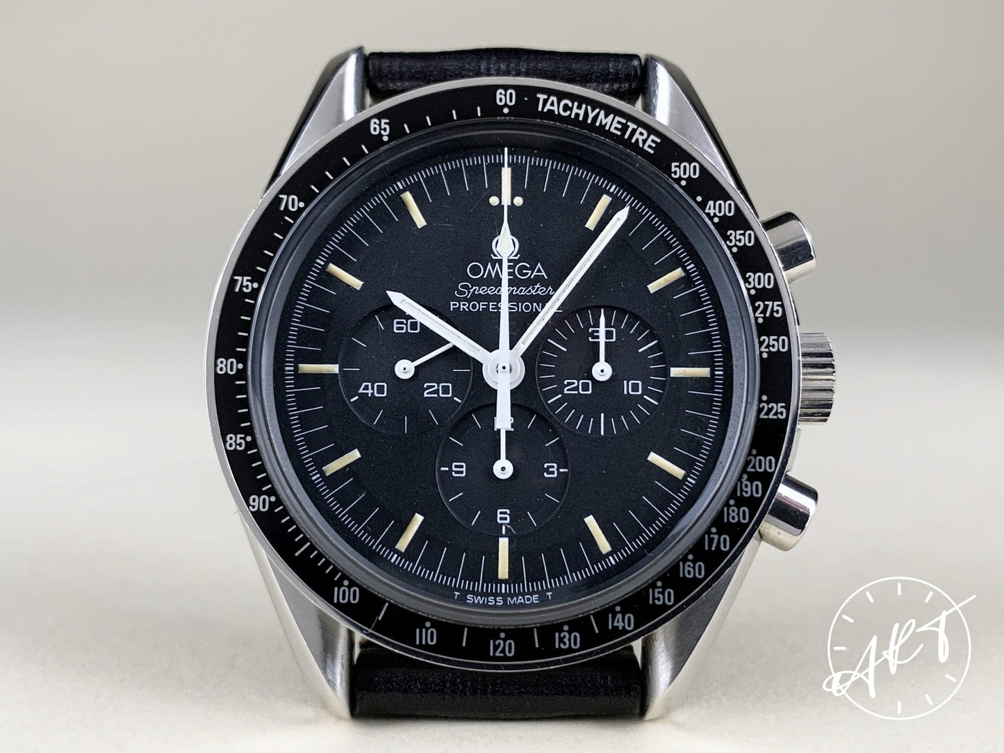 Omega Speedmaster Professional Chrono Black Dial SS Manual Watch 145.022 w/ Box