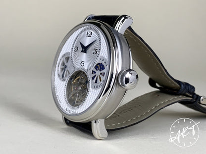 Poljot Perfection Tourbillon Day/Night Silver Dial SS Basilika Watch 3340.T08