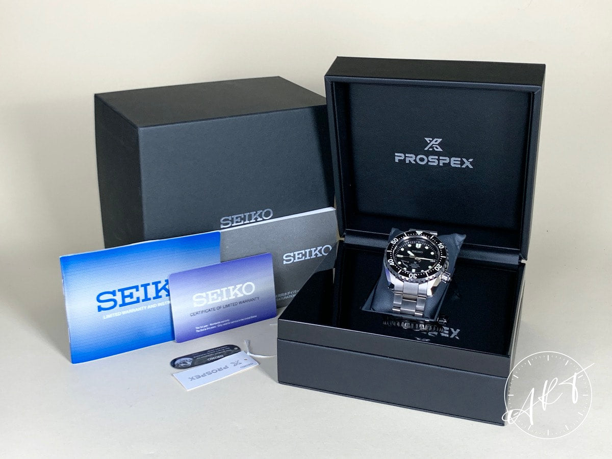 Seiko Prospex LX Marinemaster Black Dial Titanium Spring Drive Watch SNR029J1 BP