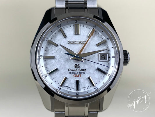 NEW Grand Seiko Heritage Hi-Beat GMT Silver Dial SS Asia Ltd Watch SBGJ015G BP