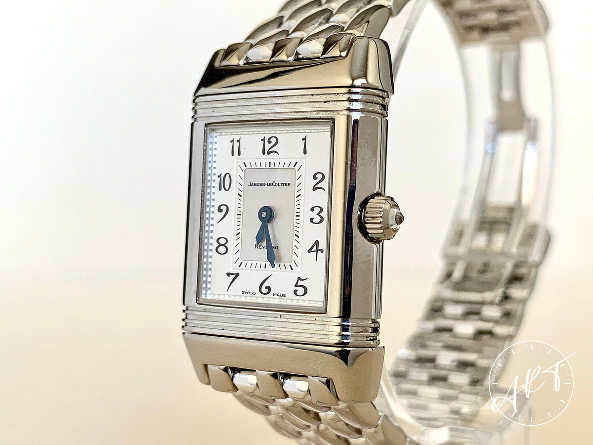 Jaeger-LeCoultre Reverso Duetto MOP Dial 18K WG & Diamond Ladies Watch Q2663103 BP