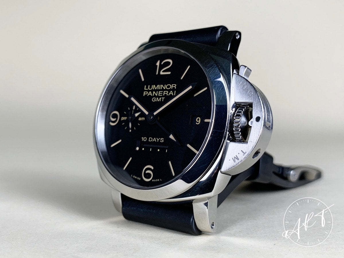 Panerai PAM 533 Luminor 1950 10 Days GMT Black Dial SS Auto Watch PAM00533 w/ BP