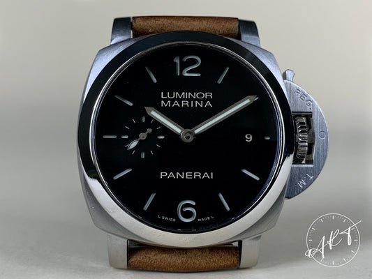 Panerai PAM 392 Luminor Marina 1950 3 Days Black Dial Acciaio Watch PAM00392 BP