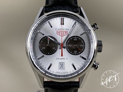 TAG Heuer Carrera Cal 17 Panda Dial SS Jack Heuer 80th Anniversary Ltd Watch BP