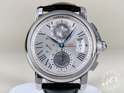 Montblanc Star Chrono GMT Silver Dial SS 1906 Anniversary Ltd Watch 36909 BP
