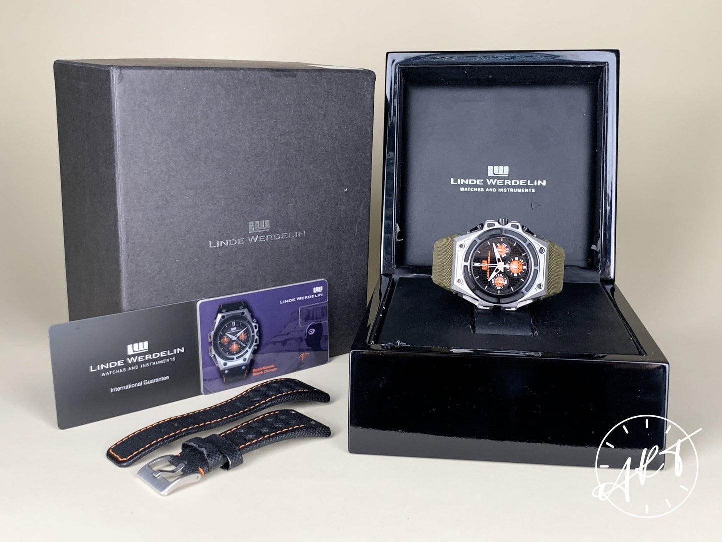 Linde Werdelin Spidospeed Chrono Black & Orange Dial Carbon Fiber Orange Ltd Watch BP