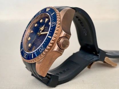 OceanX Sharkmaster Bronze M9 Blue Dial Bronze Auto Ltd Diver Watch SMB531 w/ B&P