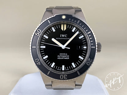 IWC GST Aquatimer 2000M Black Dial Titanium Automatic Diver Watch IW353601