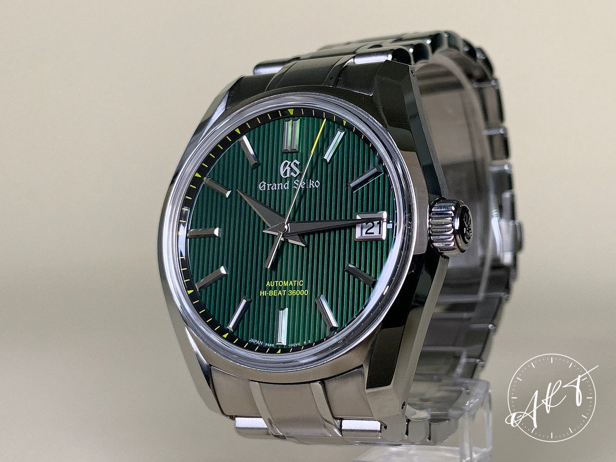 NEW Grand Seiko Heritage Hi-Beat Green Dial SS Auto Japan Ltd Watch SBGH261 BP