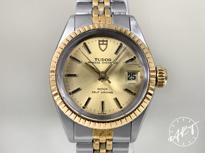 1984 Tudor Princess OysterDate 18K Gold & SS Ladies Watch 92413 *JUST SERVICED*