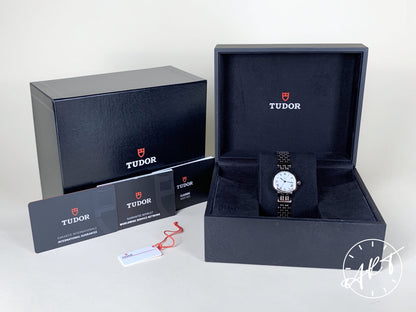 NEW Tudor Clair de Rose 26 Silver Roman Dial SS Auto Ladies Watch 35200 w/ B&P