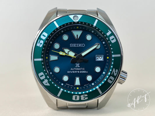 Seiko Prospex Green Dial SS Auto Green "Hulk" Japan Ltd Diver Watch SZSC004 BP