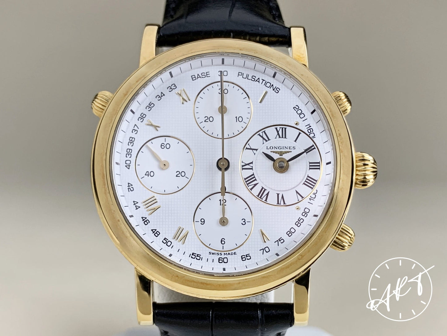 Longines Les Grandes Classiques Double Chrono 18K Gold Ernest Francillon SE Watch