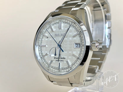 Grand Seiko Heritage Silver Dial “Tatami” SS Spring Drive Ltd Watch SBGA111 BP