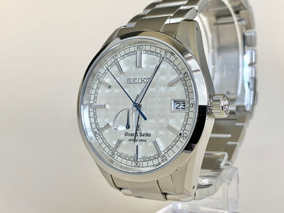 Grand Seiko Heritage Silver Dial “Tatami” SS Spring Drive Ltd Watch SBGA111 BP