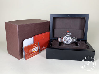 Tudor Sport Chronograph Silver Dial Stainless Steel Auto Watch 20300 in FULL SET