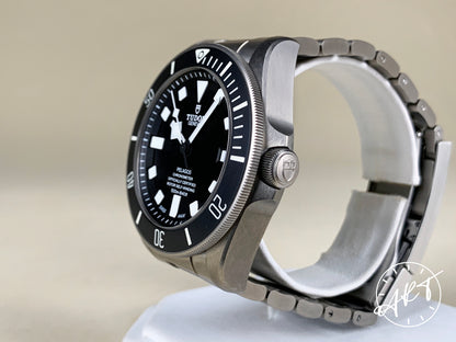 Tudor Pelagos Black Dial Titanium Automatic Diver Watch 25600TN in FULL SET