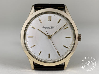 Vintage IWC Calibre 89 Silver Dial Gold Plated Manual Wind Watch