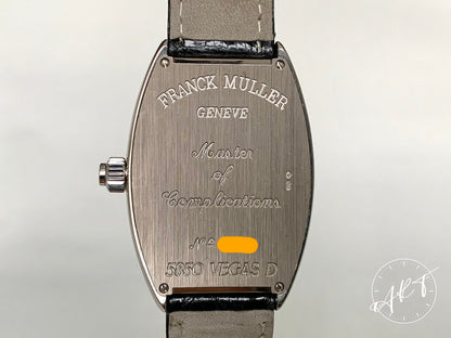 Franck Muller Cintree Curvex Black Roulette Dial 18K WG Watch 5850 Vegas D BP
