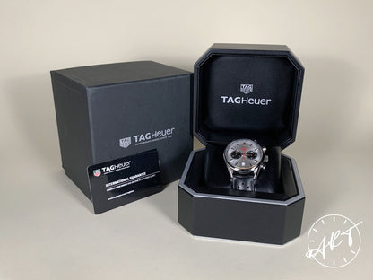 TAG Heuer Carrera Cal 17 Panda Dial SS Jack Heuer 80th Anniversary Ltd Watch BP