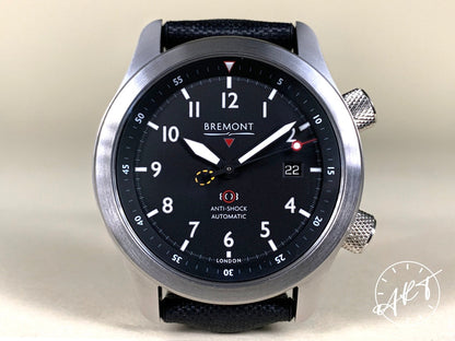 NEW Bremont Martin Baker Black Dial Stainless Steel Auto Pilot Watch MBII w/ B&P