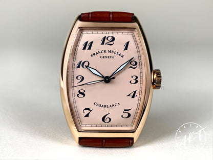 Franck Muller Cintrée Curvex Salmon Dial 18K Rose Gold Automatic Watch w/ B&P