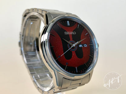 NEW Seiko x Ultraman Black & Red Dial Stainless Steel Quartz Ltd Ed Watch w/ B&P