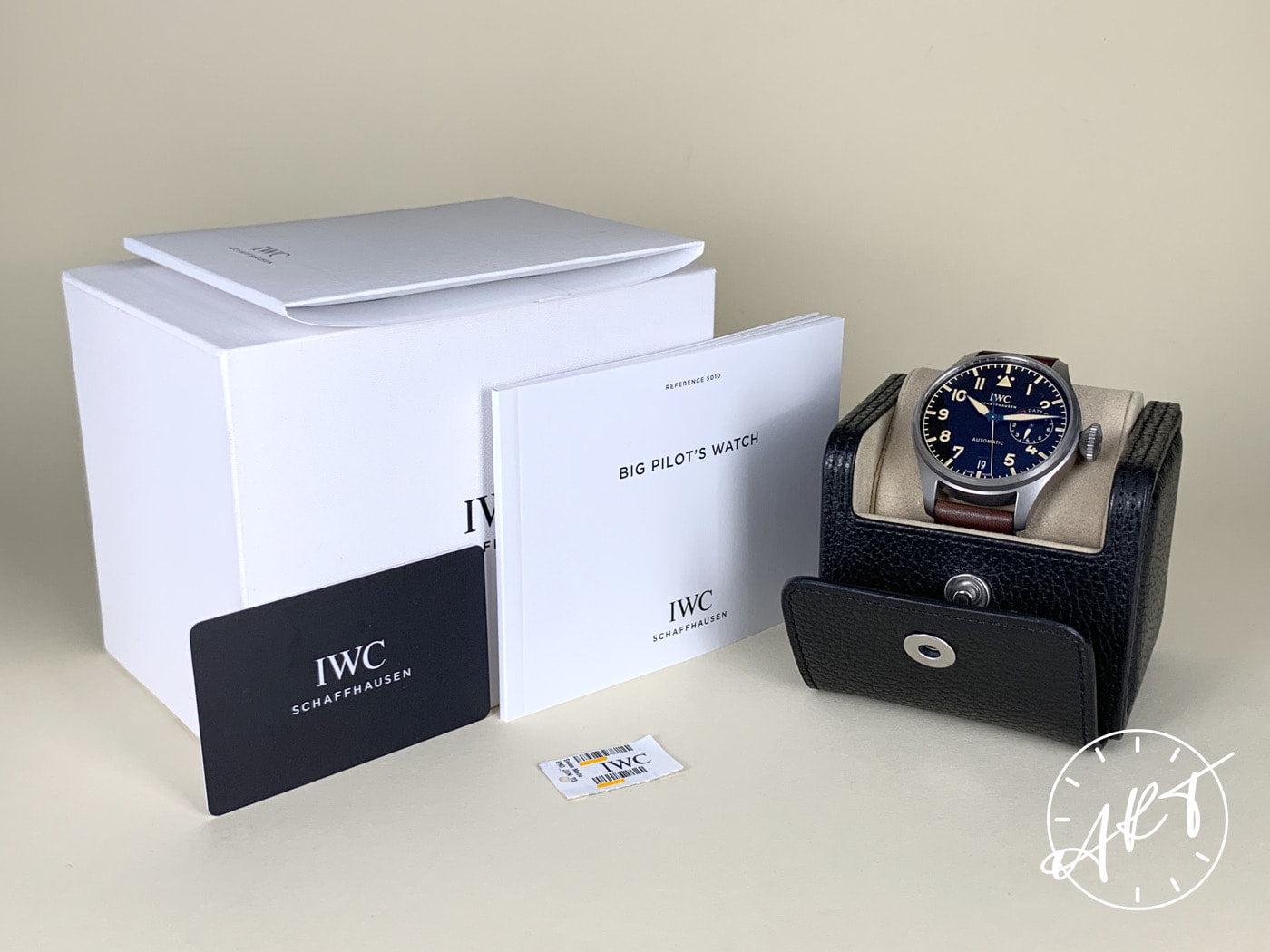 IWC Big Pilot Black Dial Titanium Automatic Watch IW501004 in FULL SET