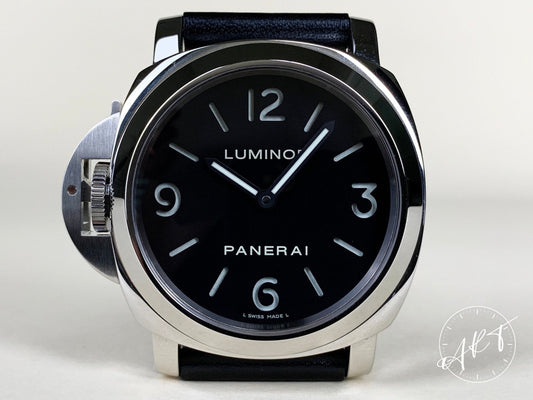 2008 Panerai PAM 219 Luminor Base Destro Black Dial SS Diver Watch PAM00219 BP