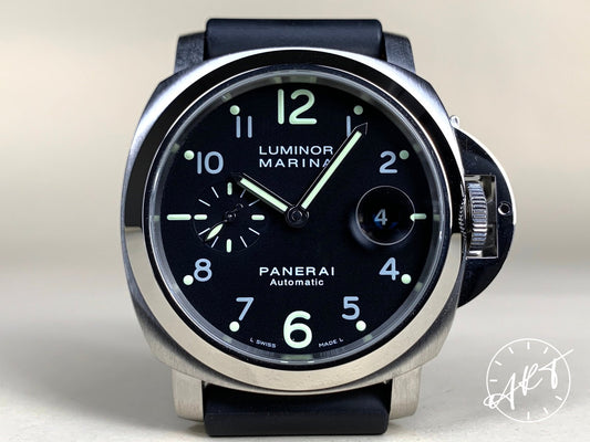 2006 Panerai PAM 164 Luminor Marina Black Dial Acciaio Diver Watch PAM00164 BP