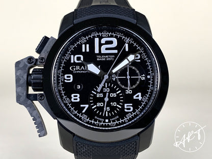 Graham Chronofighter Black PVD-Coated SS Auto Pilot Watch 2CCAU.B24A w/ B&P