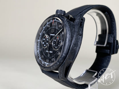 Tag Heuer Carrera Cal 1887 Chrono Carbon Matrix Dial Black Carbon Matrix Watch CAR2C90 BP