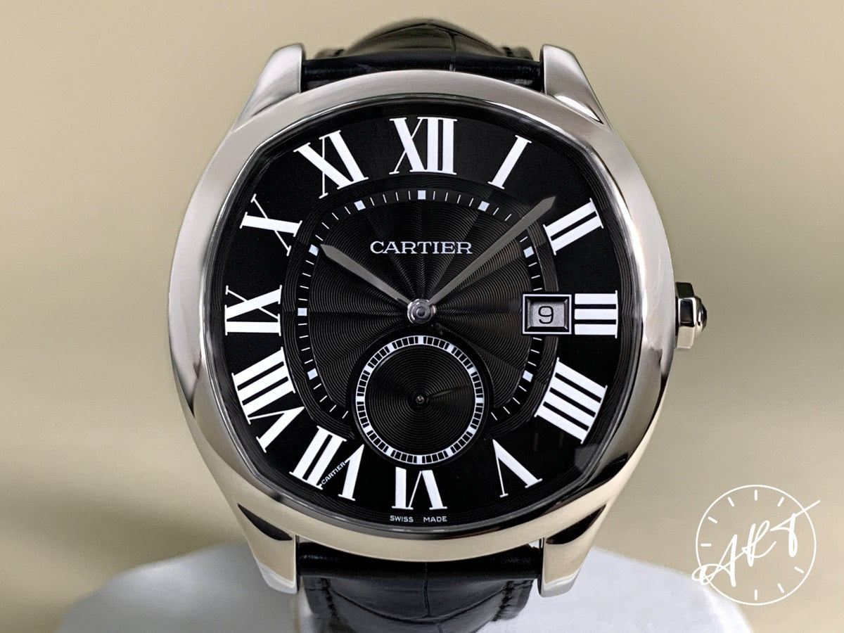 Cartier Drive de Cartier Black Dial Stainless Steel Auto Watch WSNM0009 w/ B&P