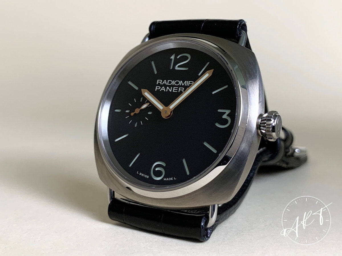 Panerai PAM 338 Radiomir Black Dial Titanium Manual Ltd Ed Watch PAM00338 w/ B&P