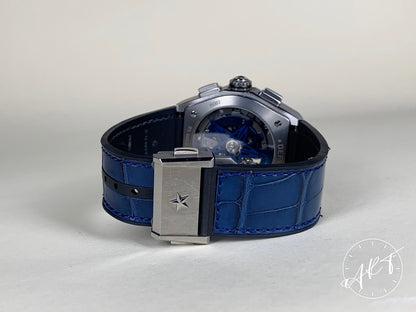Zenith Defy 21 El Primero Blue Dial Titanium Auto Skeleton Watch in FULL SET