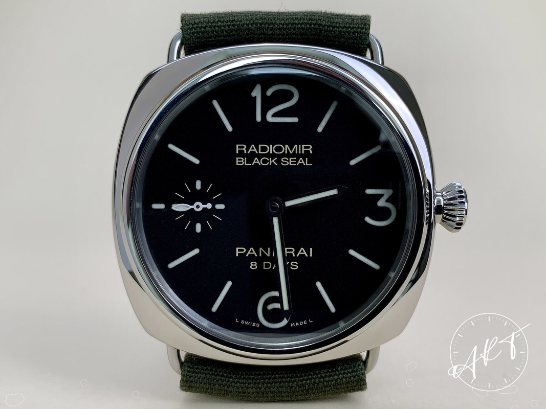 2015 Panerai PAM 609 Radiomir Black Seal 8 Days Black Dial SS Watch PAM00609