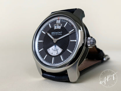 NEW Bremont Hawking Black Dial Stainless Steel Auto Ltd Ed Watch in FULL SET